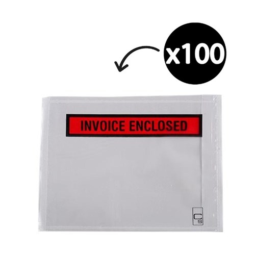 499237 - CUMBERLAND PACKAGING ENVELOPES Invoice Enclosed 155x115 Bx100(1)